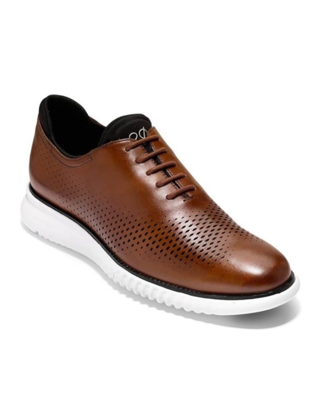 Cole Haan Men's 2. Zerogrand Laser Wing Oxford British Tan-Ivory Shoes